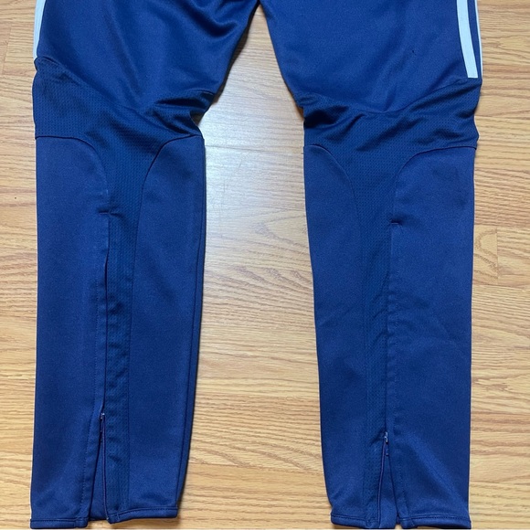 Adidas Men Navy Joggers with White Stripes - Picture 5 of 10